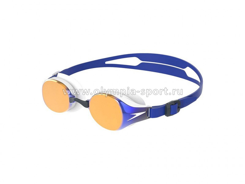 Очки для плавания SPEEDO Hydropure Mirror, зеркальные линзы, синяя оправа