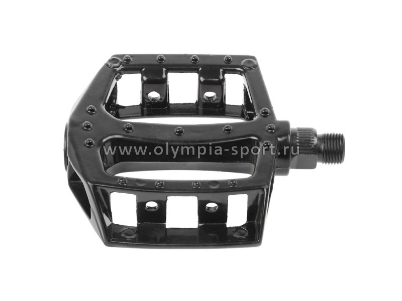 Педали алюминиевые литые широкие 90*90*23 мм, черн.