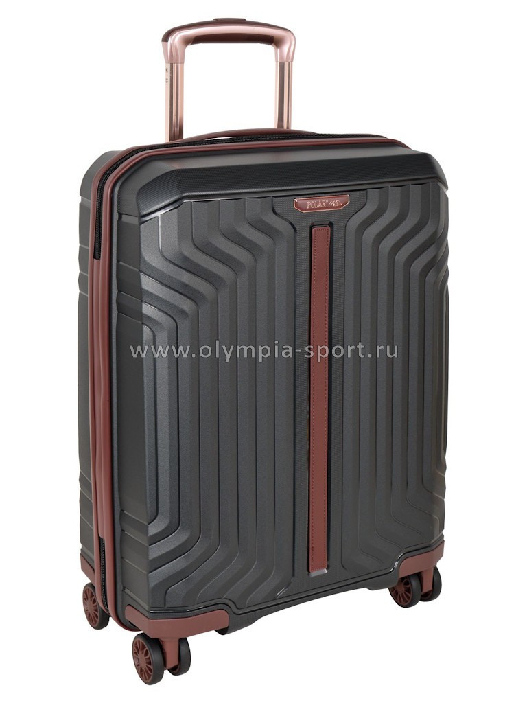 Чемодан Polar P0015 малый, пластик PP 20"