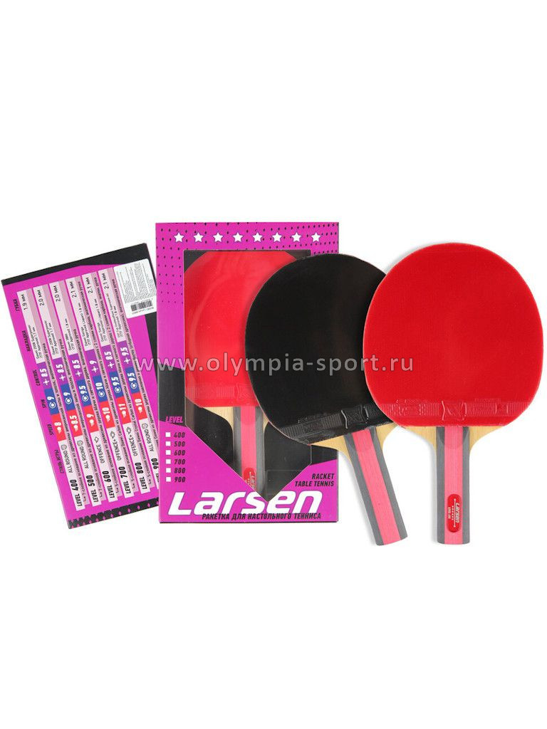 Ракетка для н/т Larsen Level 600ST (прямая ручка), уп.Violet
