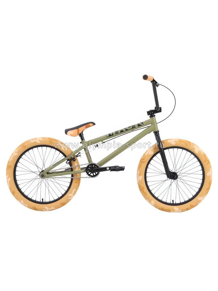 Велосипед TechTeam BMX Mack 20" (рама 20") хаки