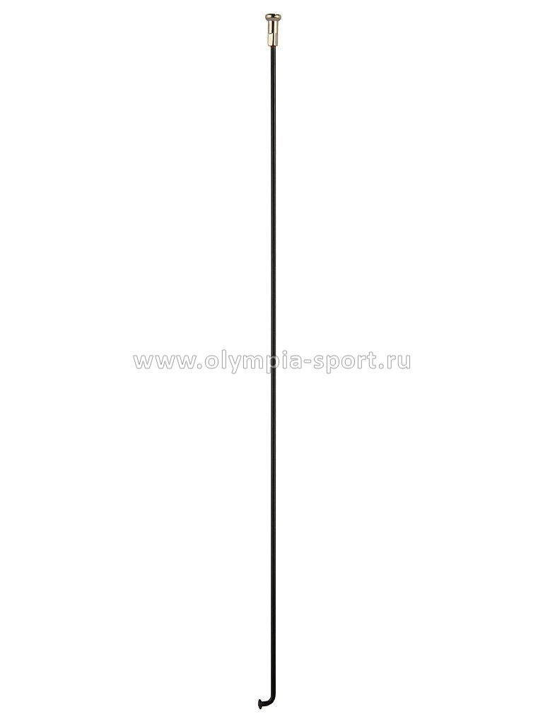 Спица 259мм стальная чёрная, с латунным ниппелем