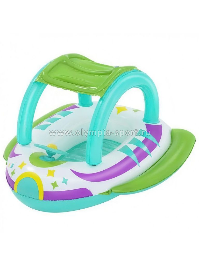 Лодочка надувная Bestway 34149 Космос с тентом, от 3 лет