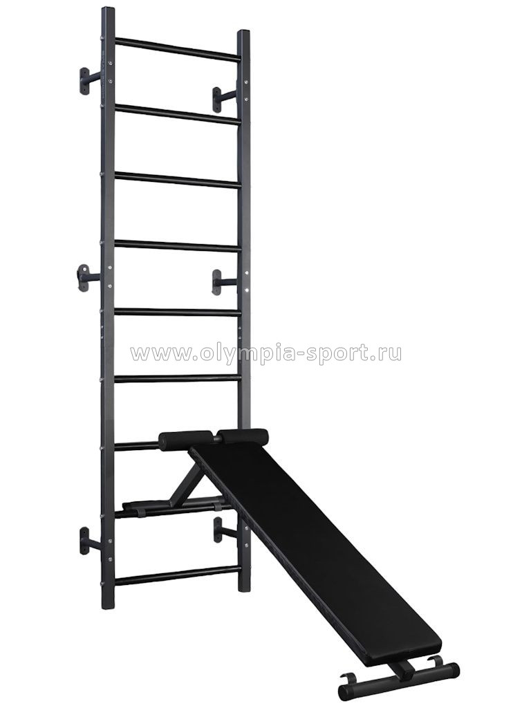 Скамья для пресса и жима лежа навесная (цв.графит)