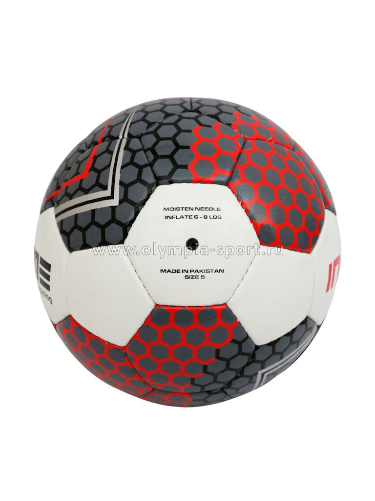 Мяч футбольный Ingame Training, №5 бело-красно-серый IFB-129