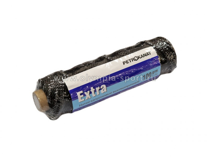 Нить капроновая черная Extra 100г. 187tex/12 (2,50мм)